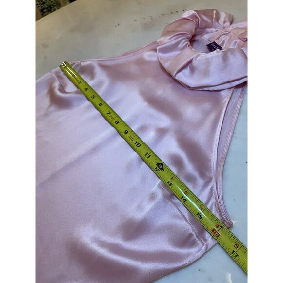 Ralph Lauren Collection Purple Label Ruffle Collar Silk Blouse Tie Neck Pink 2 - Picture 5 of 15